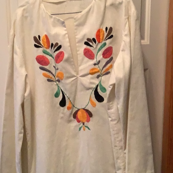 Handmade Men’s shirt from 1977 by my wife. 17” at shoulders 20”sleeves 30” long - Picture 2 of 7